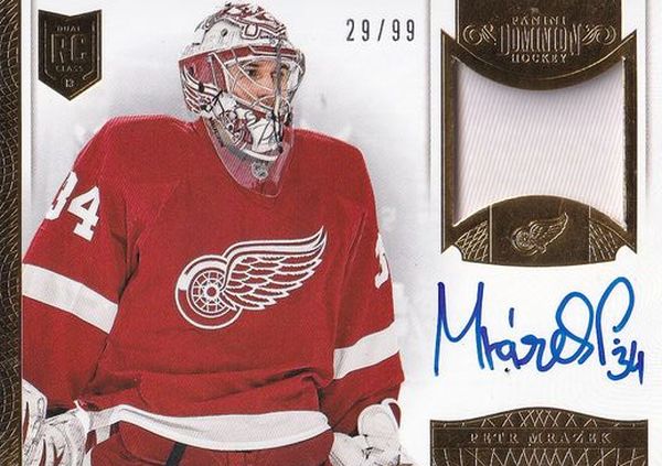 AUTO RC patch karta PETR MRÁZEK 13-14 Dominion Autograph Patches /99